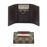 Brun Gucci Portefeuilles Mini Logo Script En Ligne